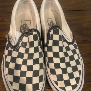 Vans checkered slip ons size 3.5